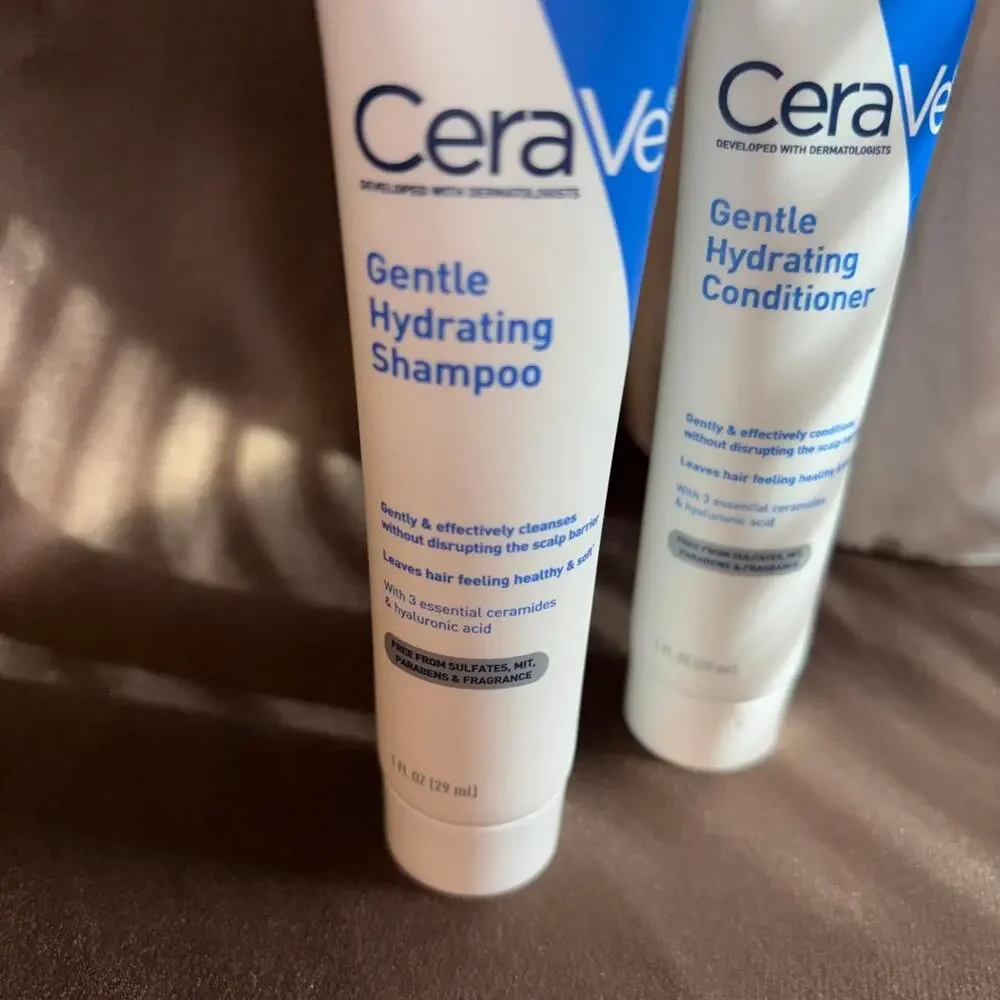 CeraVe Gentle Hydrating Shampoo and Conditioner 1 oz samples